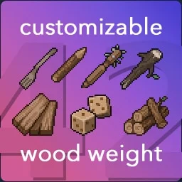 Customizable Wood Weight (B42)
