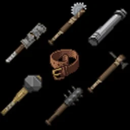 [Short Weapons on Belt]
