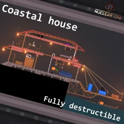 Destructible coastal house