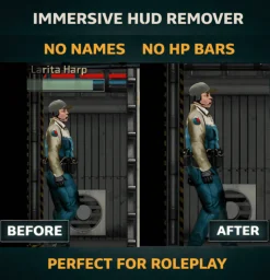 Immersive Overhead HUD Remover (No Nameplates / HP Bars)